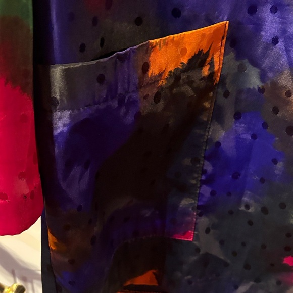 Voice Women's Vibrant Multicolor Blazer 1 Button & 2 Pockets Size - Picture 6 of 7